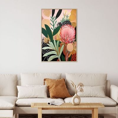 Palladir Oil Handpainted Floral Canvas 80X120 Cm 